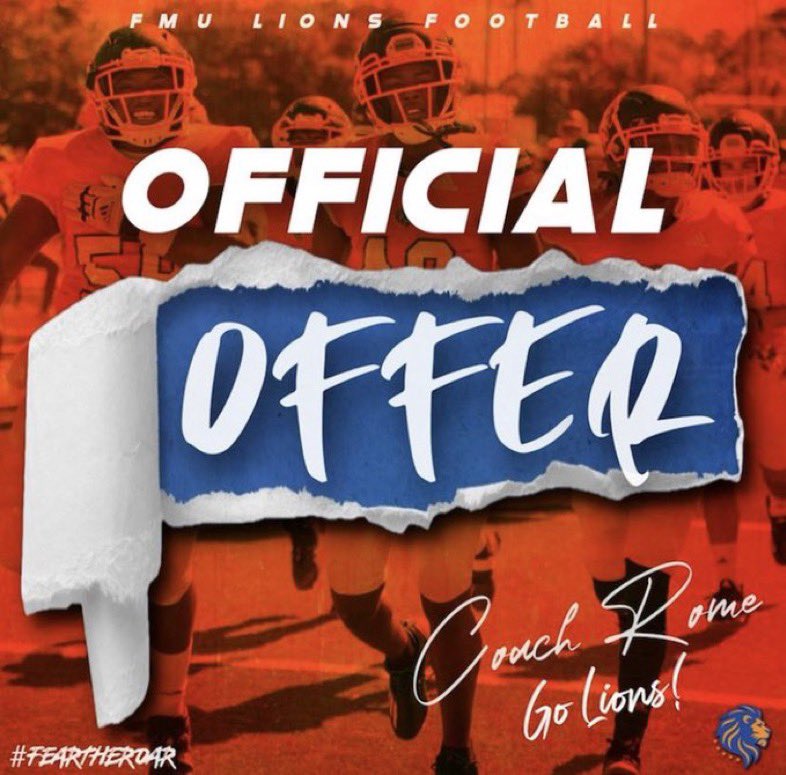 scottjoee14's tweet photo. Blessed to receive an offer from Florida Memorial University #GoLions  @ClavensC @JerryRecruiting @larryblustein @LifeCoachPierre https://t.co/zsPVqyYR5r