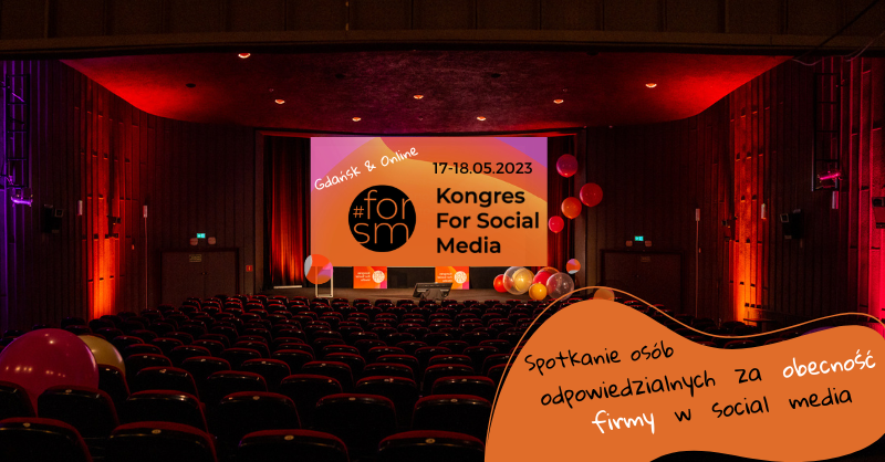 Kongres #ForSM to połączenie:
• fantastycznej atmosfery;
• programu, który jest ciekawy, na czasie i z pomysłem!
Dołącz &gt;&gt;&gt;Jeżeli social media  biznesowo są dla Ciebie ważne.

17-18.05 spotykamy się na kolejnej edycji  #ForSocialMedia w Gdańsku&amp;online!
forsm.pl