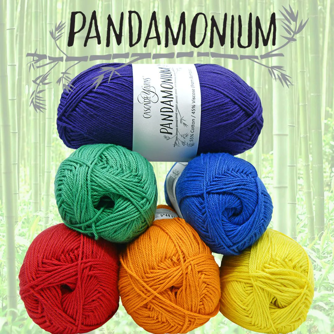 CascadeYarns's tweet photo. Pandamonium is a silky blend of Cotton and Bamboo. This DK weight yarn offers drape, breathability & strength. Perfect for those Spring and Summer projects.
Check out our palette here https://t.co/yFeeyK3BNG
#CascadeYarns #Pandamonium #springtimeknits #springtimecrochet https://t.co/e8S7DsvrSu