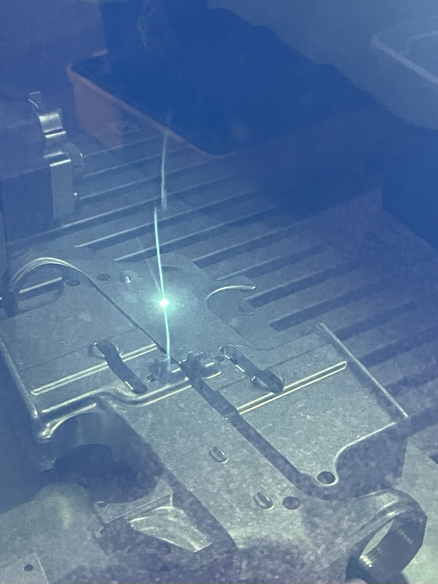 TactMach's tweet photo. Engraved fire/safe/auto on lowers today. Such a cool little machine. https://t.co/WjQlv0KG6b