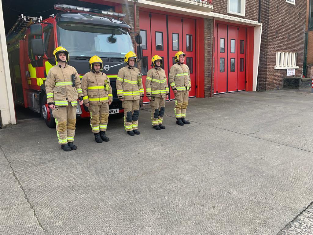 FBUNIreland's tweet photo. @fbunational a few pics of some of our stations during today’s minute silence for fallen comrades https://t.co/YcZznzYc8Z