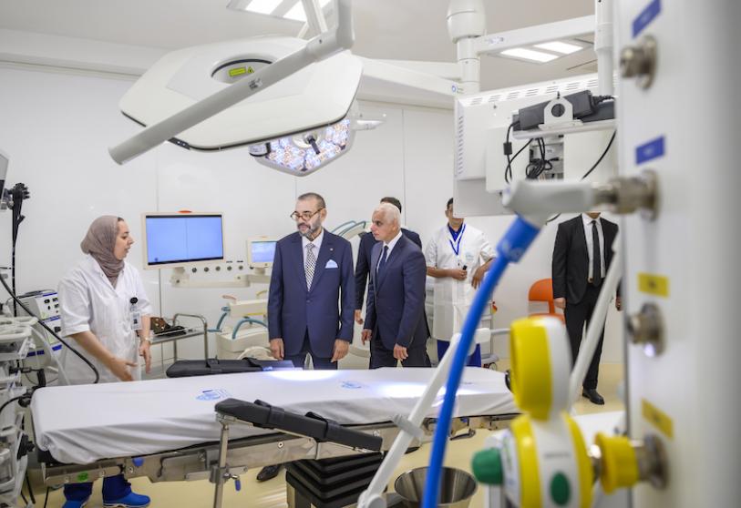 Morocco's King Mohammed VI inaugurates the $240 million 800-bed Tangier University Hospital.

It covers 23 hectares. It has 23 operating rooms, a nuclear medicine department with 1 PET-SCAN, marrow transplant unit, sleep study unit, medically assisted procreation center, heliport