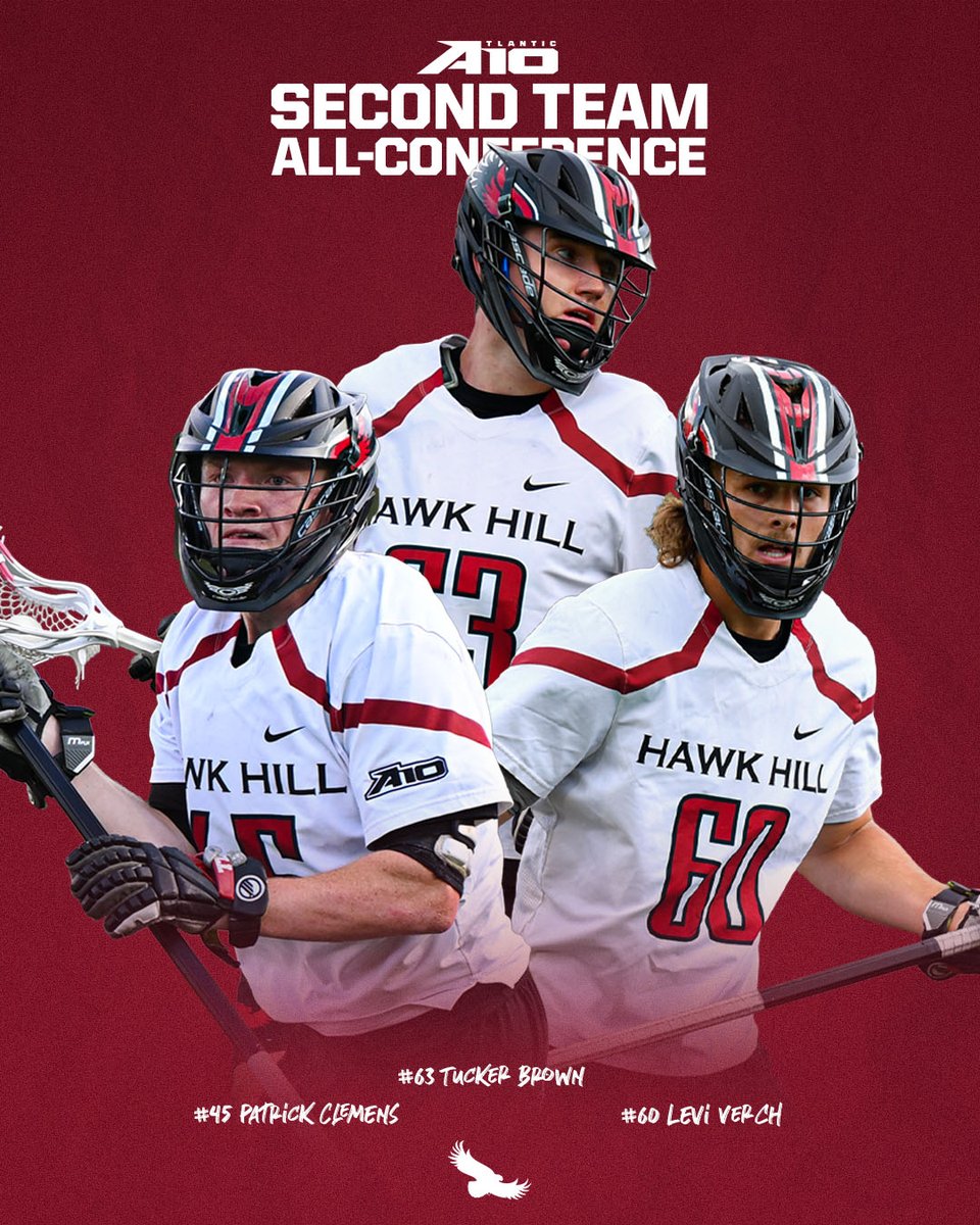 SJUHawks_MLax's tweet photo. Second Team accolades for this trio 👏

#THWND https://t.co/rbKbEYifjJ