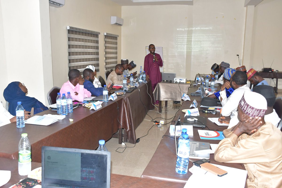 TheICIR's tweet photo. Using the Freedom of Information (FOI) Act
Facilitated by Kemi Busari @kemi_busari
Organised by #TheICIR and supported by
@Macfound.
#OCRP2023 #OCRPKano #OCRP #OpenContractReporting https://t.co/EwQ5nWQHw0