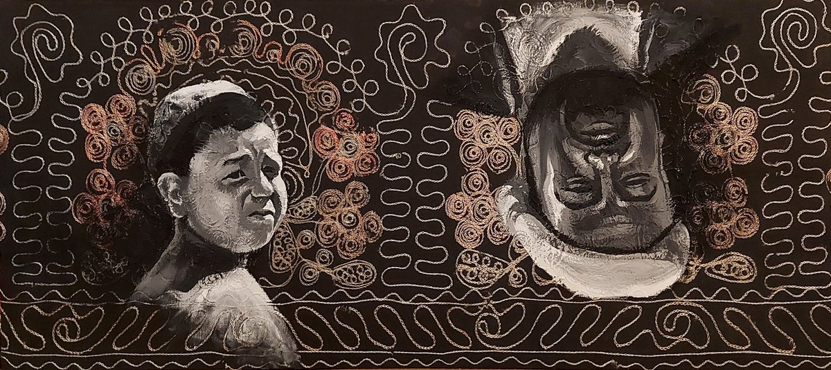 "Бой"

40х90 см. Аралаш услуб, 2023 й.