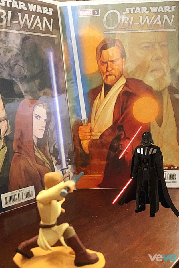 EVLVD_1's tweet image. Day 18: May The 4th Be With You All!⭐️

When Physical meets Digital🤪

Classic Vader vs Obiwan🙌🏽⚔️

#WebVCollective🕸️ #VeVeCommunity #30DayVeveChallenge #CollectorsAtHeart