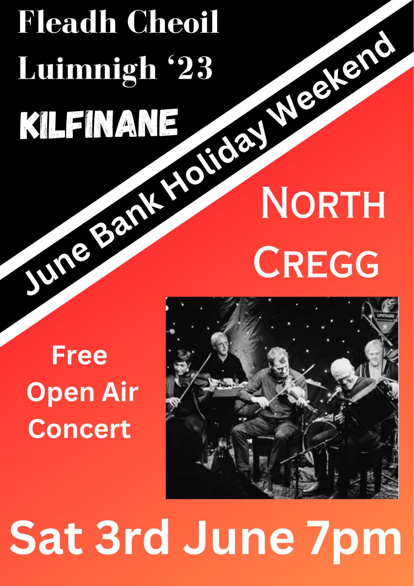 BallyhouraCCE's tweet photo. First Act announcement for Fleadh Luimnigh… 
NORTH CREGG! @TheNewReview2 
Tag a Creggie!! 
Appreciate a like and RT 🎶 https://t.co/BIcVQjaj6L
