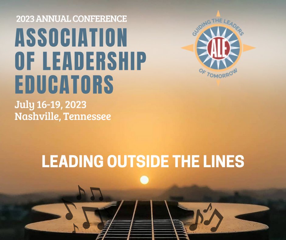 Check out this great conference hosted by @ALE_leadership!  — Join the Association of Leadership Educators at its annual conference in Nashville, TN, USA to share with one another how to “lead outside the lines” in the classrooms and in communities. hubs.la/Q01NHsvh0.