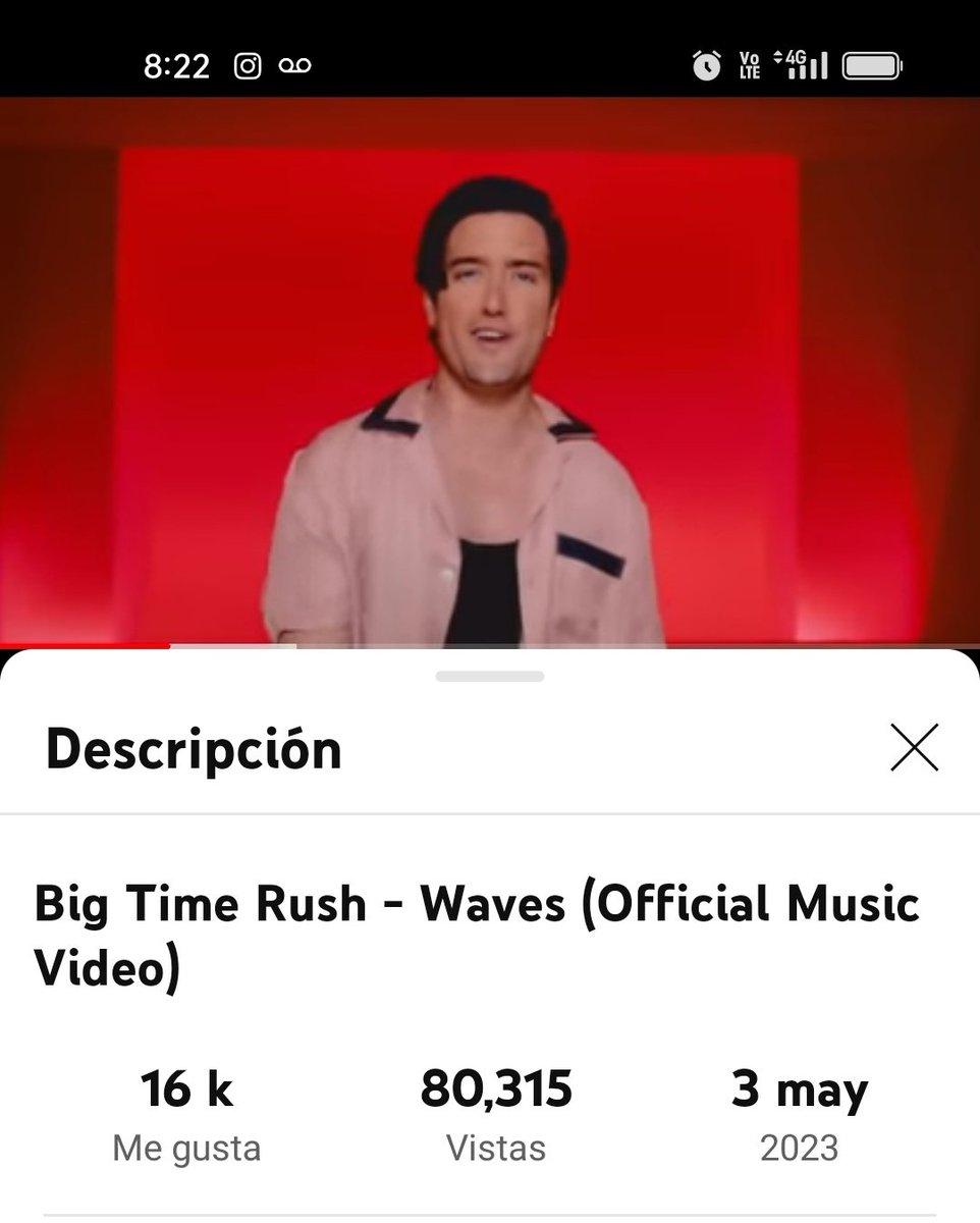 ¡RUSHERS! Ayer tuvimos un gran día lleno de dinámicas y stream en Spotify, pero hoy toca el turno de darlo todo en YouTube 🩵

Al momento llevamos 80mil vistas, vamos a tratar de llegar a las 120mil para el final del día 💪

#BTRWaves <a href="/bigtimerush/">Big Time Rush</a>