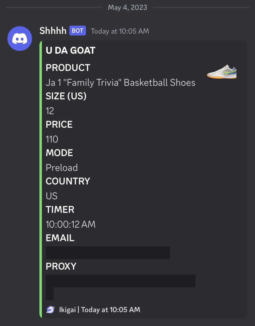 TY!

B: <a href="/IkigaiBot/">Ikigai</a> 
P: <a href="/RichProxies/">Rich Proxies</a> 
G: <a href="/backdooredinfo_/">BackdooredInfo</a> <a href="/SalFNF/">SalFNF</a> @ArtOfReselling 
A: <a href="/Arctic_Tools/">Arctic Gen</a>