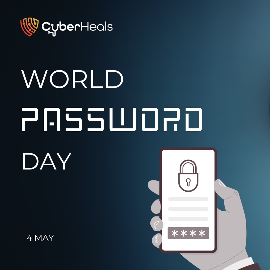 CyberHeals's tweet photo. 𝐇𝐚𝐩𝐩𝐲 𝐖𝐨𝐫𝐥𝐝 𝐏𝐚𝐬𝐬𝐰𝐨𝐫𝐝 𝐃𝐚𝐲!

Protecting your online accounts is more important than ever, and having strong passwords is one of the best ways to stay safe.

Here are some tips to keep your passwords secure:

1. Use a unique password for each account https://t.co/79knFZeVYn