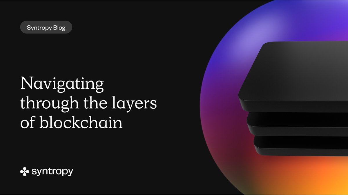 synternet_com's tweet photo. Having difficulty understanding the layers of #blockchain?

Let's break down each layer to understand how these blockchain layers function with one another and where Syntropy plays a part as #Layer0.

Read the full blog 👇

https://t.co/8NlEFFwQi9 https://t.co/USAIX6Sfkq