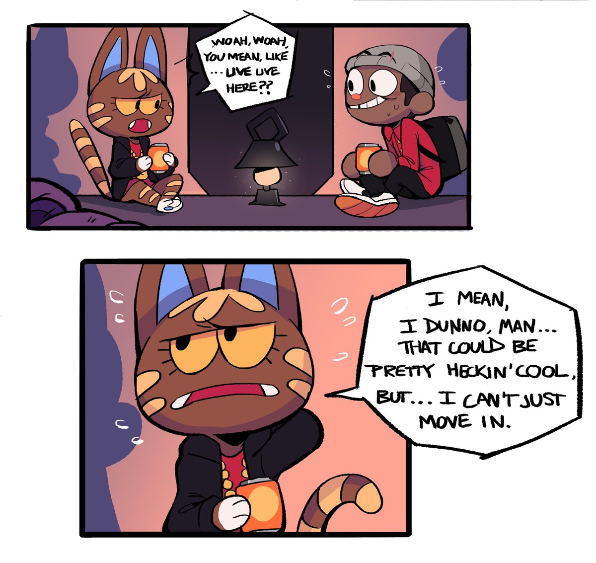 reposting old animal crossing comic, since it's probably vanished from my media history now