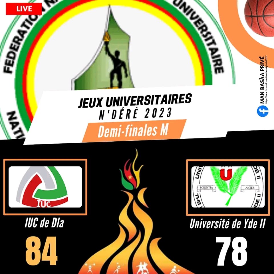 BonbonTV237's tweet photo. L'Institut Universitaire de la Côte en finale des Jeux Universitaires de Ngaoundere  2023

🔥👌🏿🏀
#JeuxU #Fenasu #JustAKidFromAfrica # https://t.co/hwuntky5NW