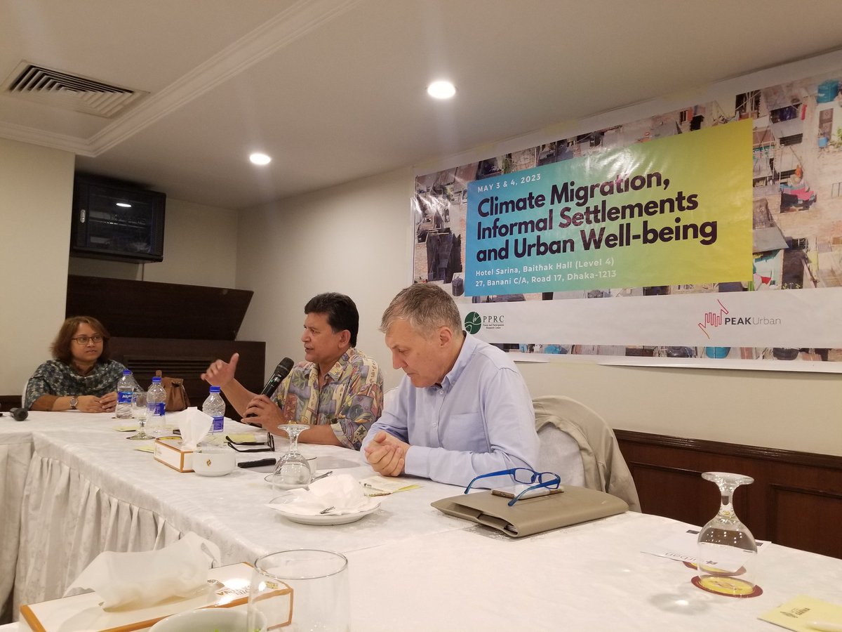JewelMahmud71's tweet image. Two-day long workshop on "Climate Migration, Informal Settlement and Urban Well-being" jointly organised by PPRC and University of Oxford PEAK-Urban at Dhaka. 

Main objective of this workshop was to establish a collaborative Urban Knowledge Hub.

@ICCCAD @SaleemulHuq2 #PPRC