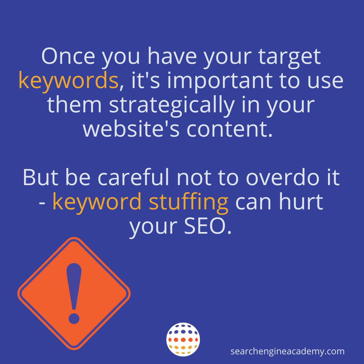 TheSEOAcademy's tweet photo. The power of keywords goes beyond SEO. Don't miss out on potential customers - enroll in our keyword training course to learn how to to target your audience. 🎯 https://t.co/lHhuW2EskN #SEO #SEOTraining #Keywords https://t.co/4NqOzAeFSb
