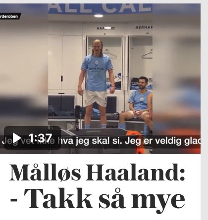 simonandersen98's tweet photo. Av alle adjektiver som kan betegne Haaland, er «målløs» antakeligvis det siste jeg ville brukt. https://t.co/xMRSaRktFu