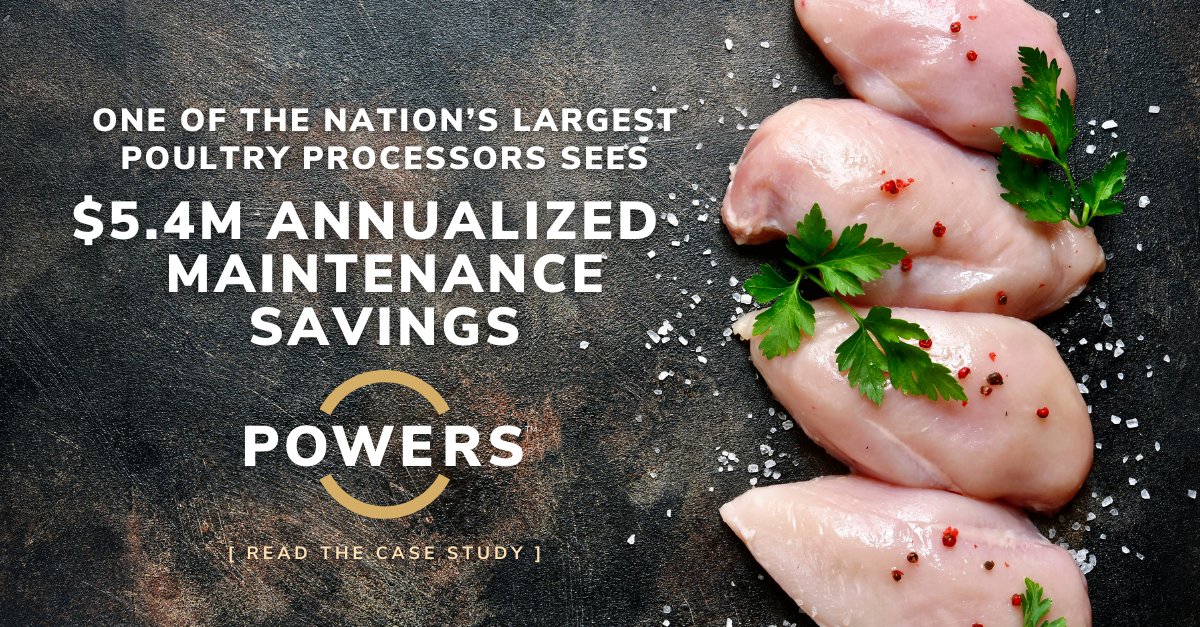 thepowersco's tweet photo. 📍 Top #poultryindustry processor turns to us to address significant #maintenanceperformance issues:   

The results? 📉
• $5.4 Million Annualized Maintenance Savings
• 40% Reduciton in Weekly Maintenance Spend
• 3% Reduction in Overtime 

https://t.co/RP0NKGYOZc https://t.co/8eP8uGjbzK