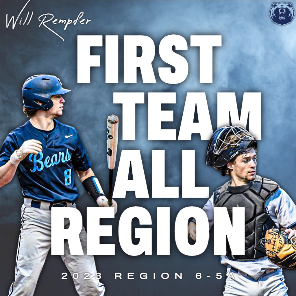 Bears_CHS's tweet photo. Congratulations to Trip Barron, Will Rempfer and Elliott Kuykendall being named First Team All Region for Region 6-5A #GoBears https://t.co/qfNXGVbNU3
