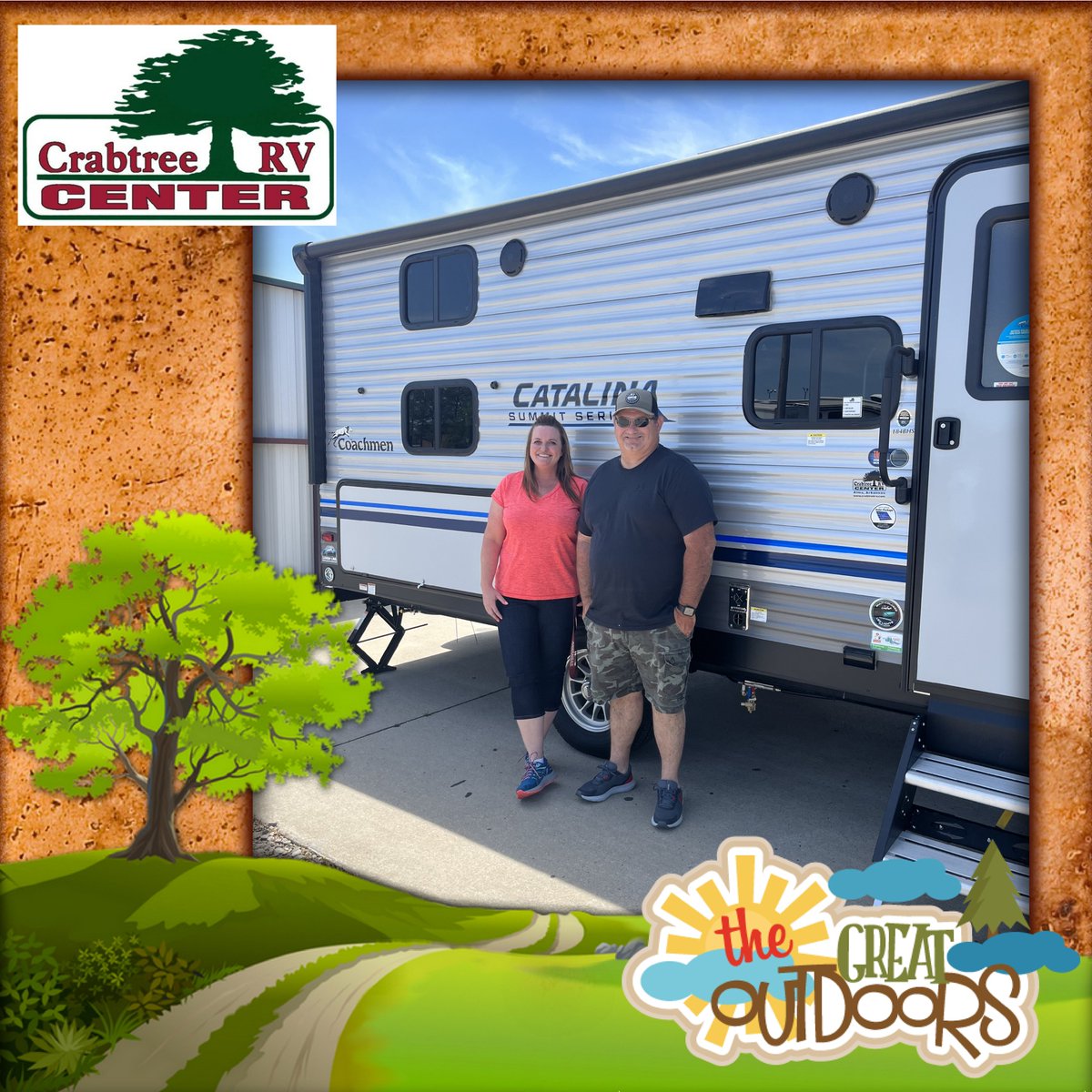 rv_crabtree's tweet photo. Congratulations to Mike Carpenter on the purchase of this 2022 Catalina 184BHS. Welcome to the Crabtree family! We wish you safe and happy travels.

Sales Associate: Carrie Lynch (pictured)

#makingfamiliesdreamscometrueforover70years#familyownedandoperated #crabtreerv https://t.co/yIILRLHt7Q