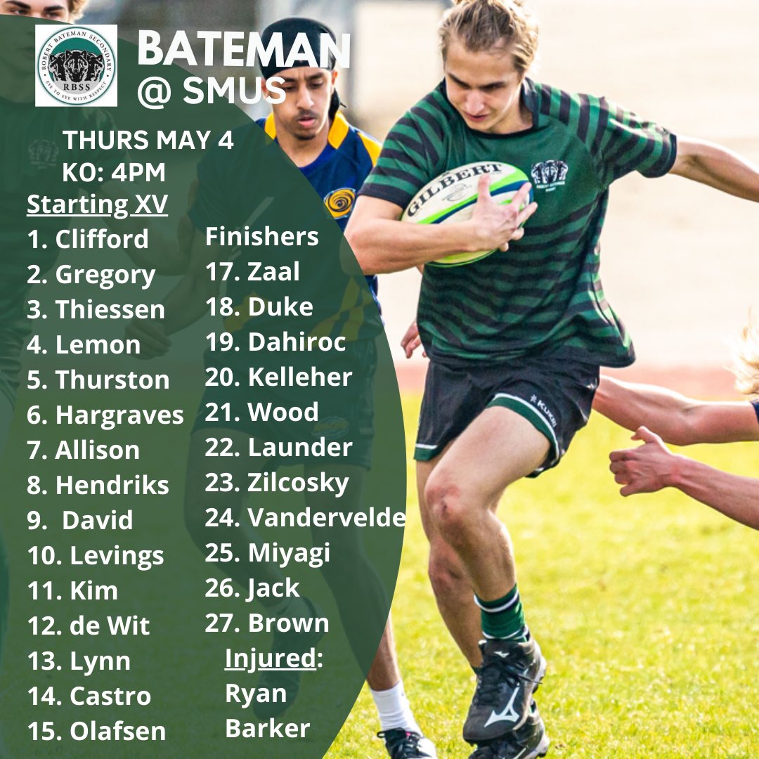 Bateman Rugby (@batemanrugby) on Twitter photo The Wolves travel to the Island today for our big Cross-Zone matchup against SMUS!
#GoWolves
<a href="/AbbyNews/">Abbotsford News</a>
<a href="/AbbotsfordRFC/">Abbotsford RFC</a> The Wolves travel to the Island today for our big Cross-Zone matchup against SMUS!
#GoWolves
<a href="/AbbyNews/">Abbotsford News</a>
<a href="/AbbotsfordRFC/">Abbotsford RFC</a>