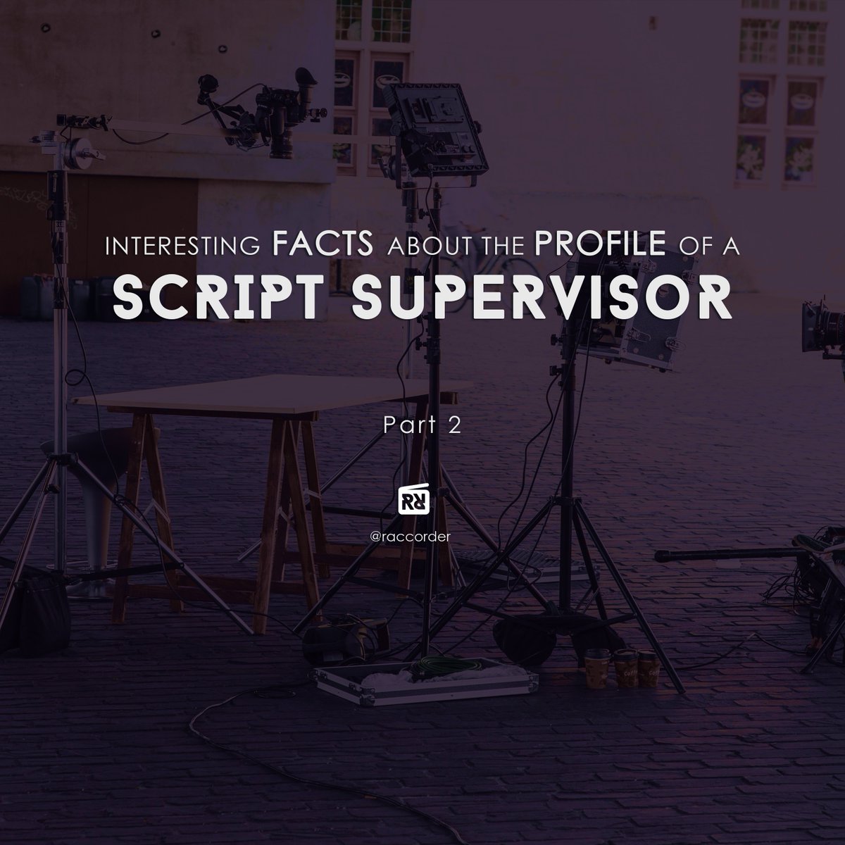 Raccorder's tweet photo. Some more facts for the list we started last week about the profile of the #scriptsupervisor . We've discovered interesting things thanks to our followers🥰 So, there's anything else that you'd like to add?😉
#scriptsupervisors #script #continuista #racord #raccorder #production https://t.co/QFnVhsvGeF