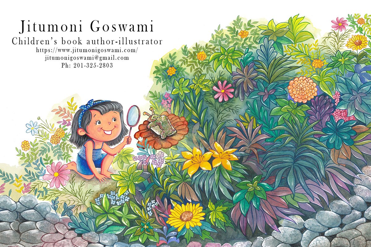 jitumonigoswami's tweet photo. Happy #KidLitArtPostcard day! I am an author-illustrator and I love to paint delicate watercolor illustrations for heartfelt stories, bedtime stories, animal stories, nature stories and many more. I am available now and I also have a picture book dummy. https://t.co/4nKDhvgMjm https://t.co/GIHa8sSs2w