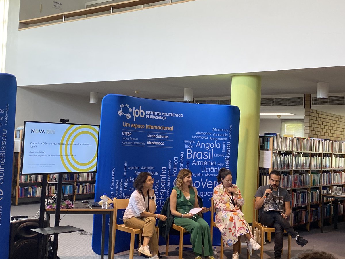 Haverá um formato ideal para comunicar ciência ao público jovem? 🤔Já vamos saber… #SciComPt2023