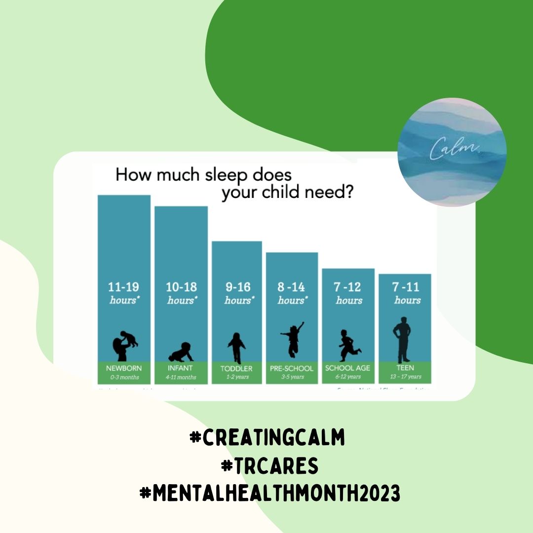 RocketReadyTRIE's tweet image. Help your sense of calm by getting enough sleep!  #creatingcalm #trcares #mentalhealthmonth2023