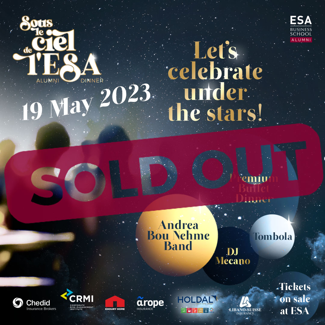 esa_alumni's tweet photo. And yes, we are SOLD OUT!
Alumni, Students, Friends & Sponsors, thank you for supporting our mission!
See you on May 19 for an exceptional evening under the stars ✨
#ESABusinessSchoolAlumni #ESAAlumni #AlumniDinner https://t.co/YVfCKpuo85