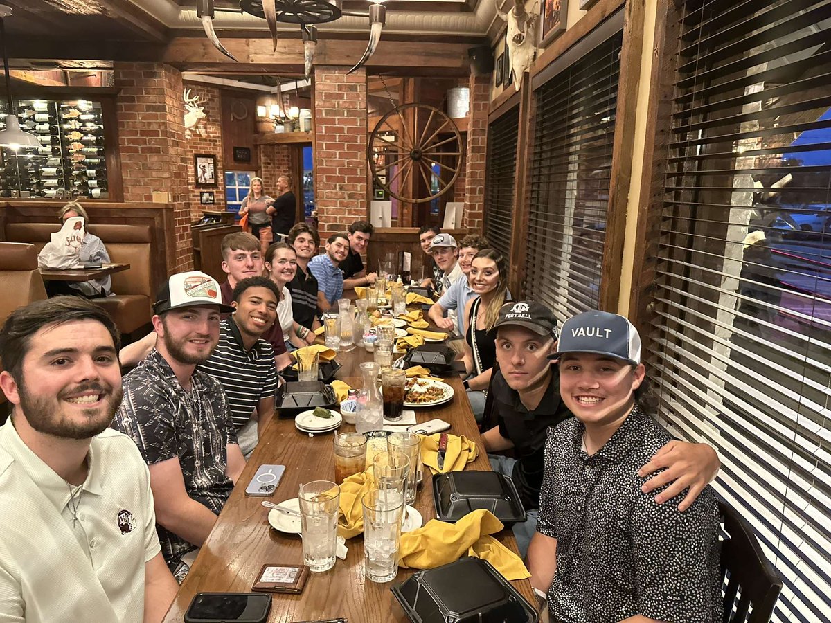 Great way to end Spring Ball and another successful semester thanks to our awesome equipment staff! Thank you Saltgrass for the hospitality and we are super excited to take on the Fall in 2023!