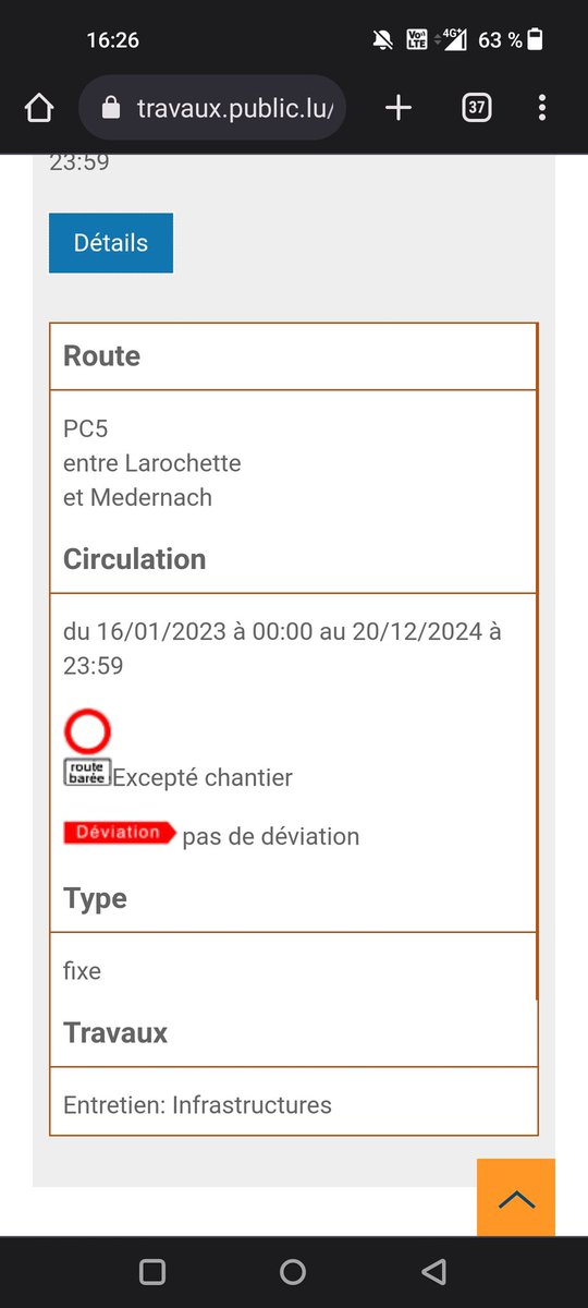 sartor_mike's tweet photo. P&Ch. just addad a long term construction on their map that seems to be in place since january. #pc5lux closed for 2 years and all they wrote is "pas de déviation"
Wow just wow!
@mmtp_lu @ProVelo_lu https://t.co/Eylf1daIq4