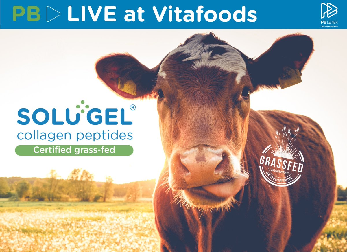 PB Leiner is proud to be the FIRST and ONLY company to offer a range of collagen peptides that are certified from grass-fed cattle. 

Join our speaker session at Vitafoods Europe.

Read more: fal.cn/3xY5A

#hereforyou #theclearsolution #collagenpeptides #SOLUGEL
