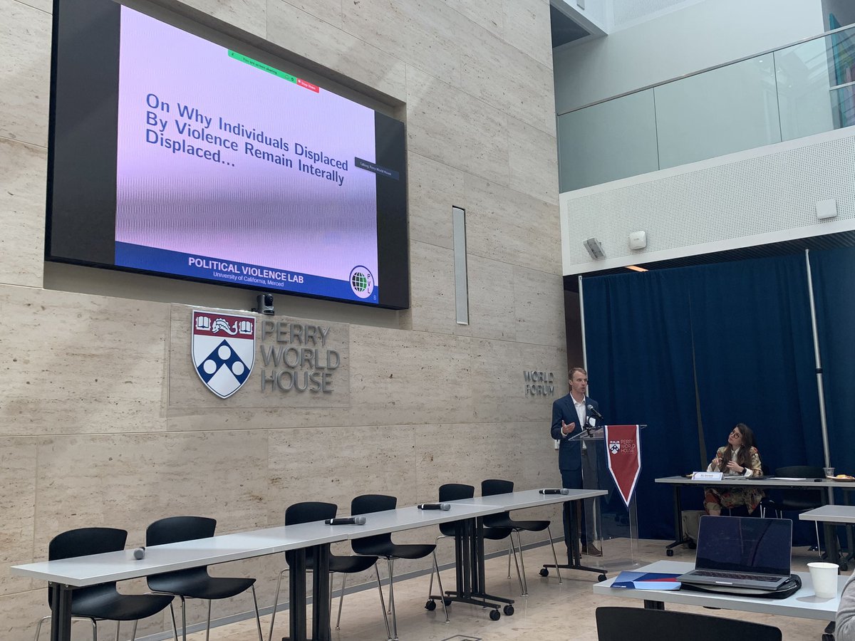 Mateo Villamizar-Chaparro (@sanmavicha) on Twitter photo <a href="/benckrick/">Benjamin Krick</a> presenting work with <a href="/AndrewCShaver/">Andrew Shaver</a> and coauthors about determinants of displacement and return <a href="/perryworldhouse/">Perry World House</a> <a href="/bizherman/">Biz Herman</a> <a href="/DukePoliSci/">DukePoliticalScience</a> <a href="/benckrick/">Benjamin Krick</a> presenting work with <a href="/AndrewCShaver/">Andrew Shaver</a> and coauthors about determinants of displacement and return <a href="/perryworldhouse/">Perry World House</a> <a href="/bizherman/">Biz Herman</a> <a href="/DukePoliSci/">DukePoliticalScience</a>