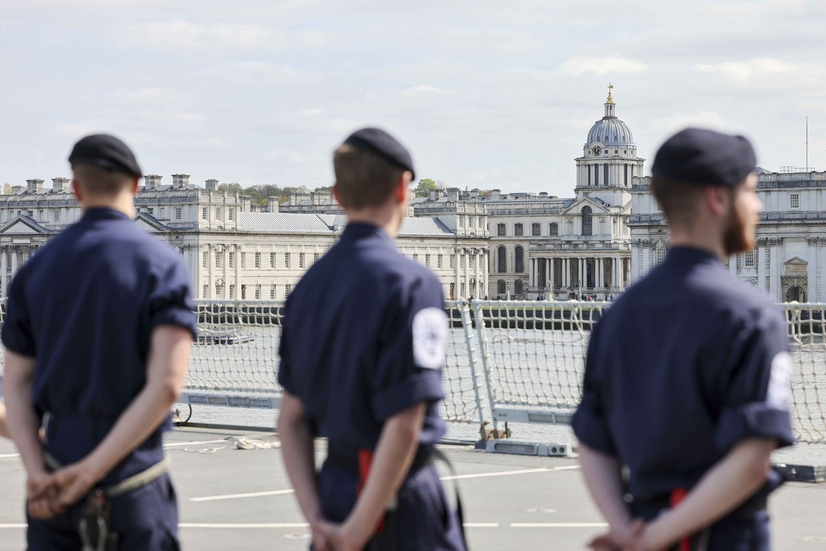 hmsdiamond's tweet photo. #TeamDIAMOND is proud to be the Royal Guardship for the King's Coronation. It is fantastic to be in our capital representing your Royal Navy. https://t.co/mzCjJcZu1M