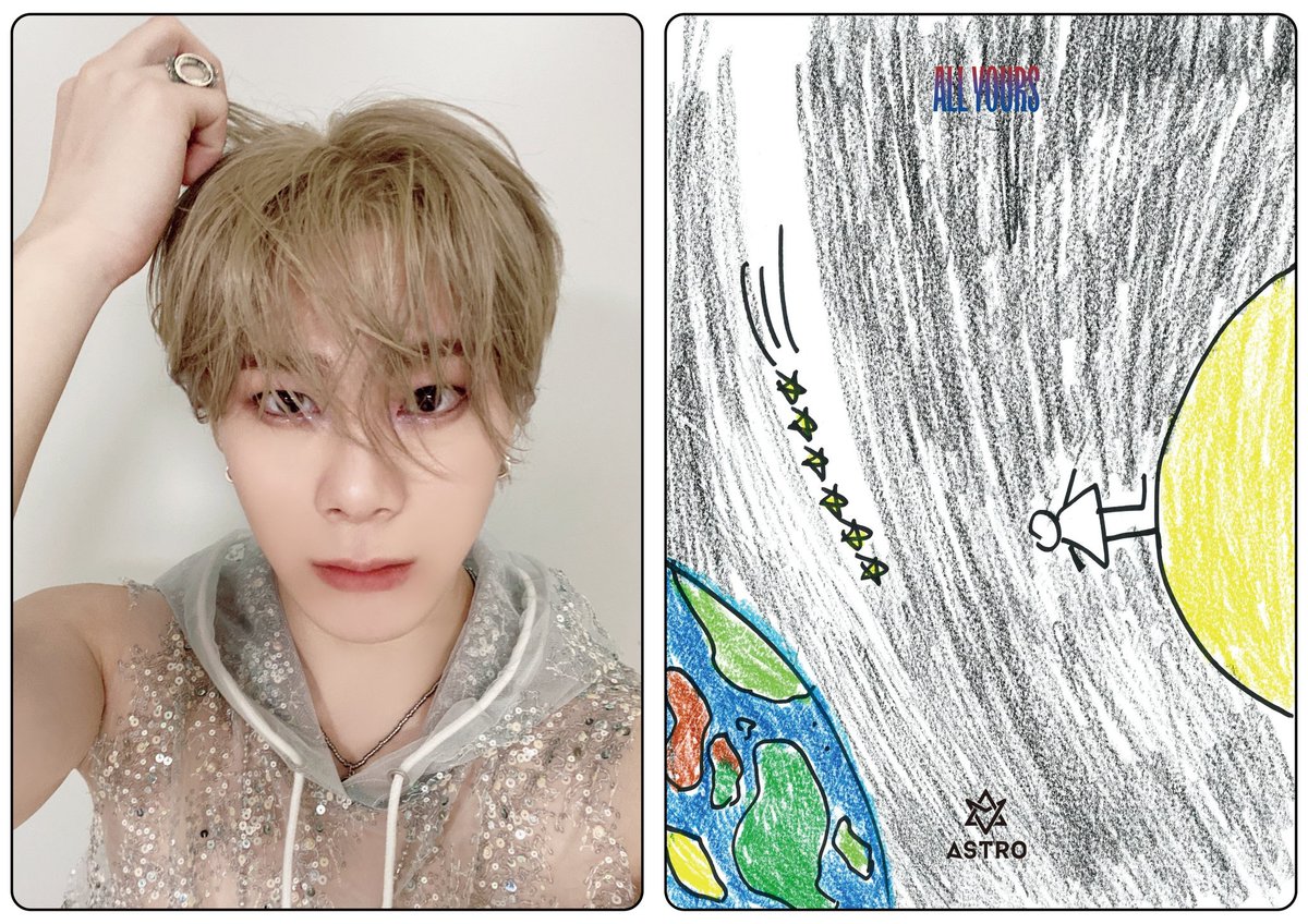 Moonbin and his cute drawings