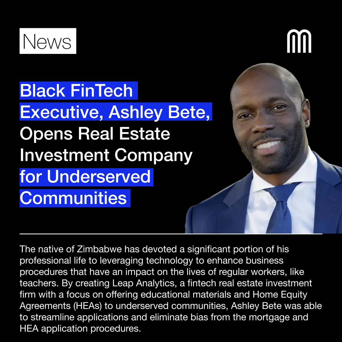 BMTalkTech's tweet image. Unlocking access and breaking down barriers: The promise of technology in leveling the playing field for Black Americans pursuing homeownership and real estate investment.

#TechForEquity #BlackHomeownership #RealEstateEquality