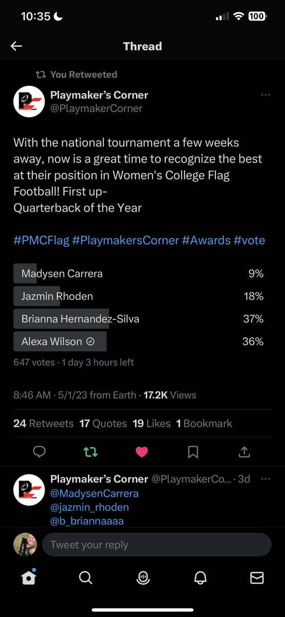 Today is the last day please take a second and share with your friends and family! And go vote:)) #playmakerscorner #pmcflag