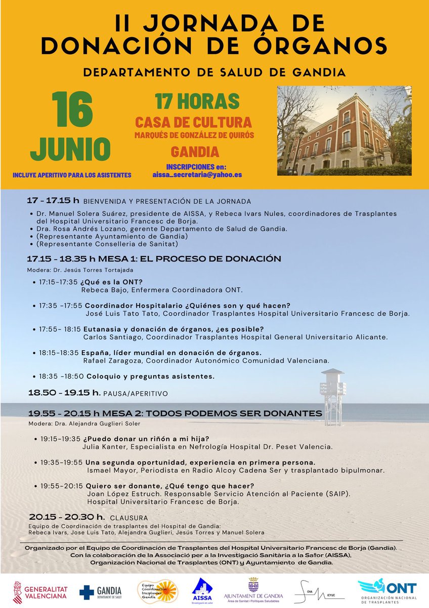 II jornadas, acercando el proceso de donación a la población de La Safor. @aj_gandia @GVAhgandia muchas preguntas y muchas respuestas! @ONT_esp @UciGandia #donavida #DonaciondeOrganos @semicyuc @SOVAMICyUC