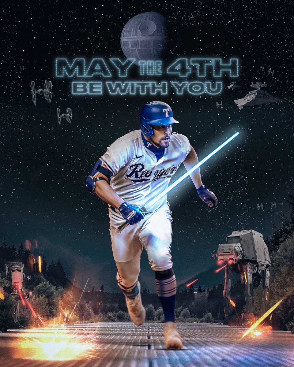 Rangers's tweet photo. Han SoLowe says #MayThe4thBeWithYou https://t.co/N2B9fZBmKW