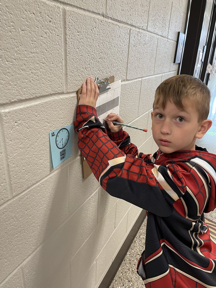 KSin1st's tweet photo. We had a great “time” practicing telling time for our test tomorrow.  We got to self check our answers too!  Math Max even helped out. @MathMax_andMrsB @WESpolarbears https://t.co/nZi35D3ujO