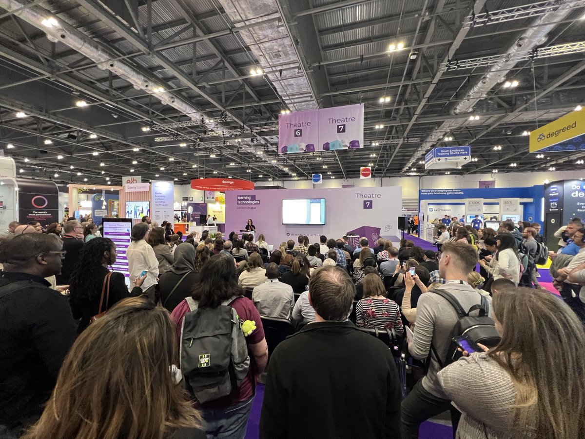 Access_LMS's tweet image. WOW! What a crowd for Sarah Mian's 'From Boring to Brilliant: Tips for creating engaging content'! Thank you Sarah for the amazing insight into how to ensure learners enjoy, and get the most from content! #AccessLearning #LT23UK