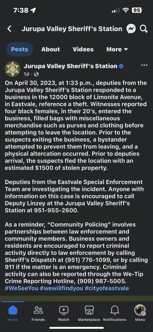 FORTY DOLLARS??!? - 2 pic. @CandiceBenbow He shouldn’t have put his hands on them but unfortunately, they actually were stealing. That post that’s going around about them not stealing is fake. I took these screenshots myself from the actual sheriff depts fb page. https://t.co/S3lhfFkBmu