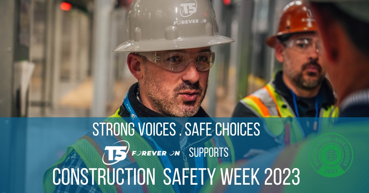 T5 is proud to support #ConstructionSafetyWeek2023. It is our priority to provide a safe working environment for all. We integrate safety and environmental considerations into our daily business operations and all of our facilities are certified to meet #OSHA standards.