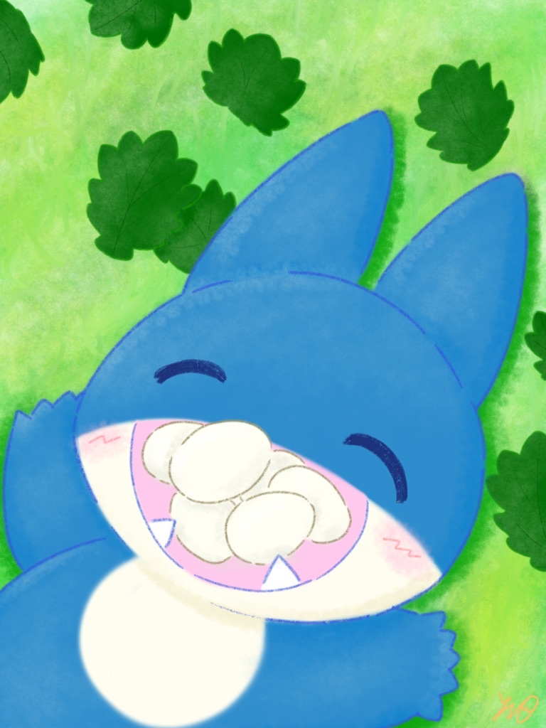 #ゴンベの日
ゴンベと柏餅🌿