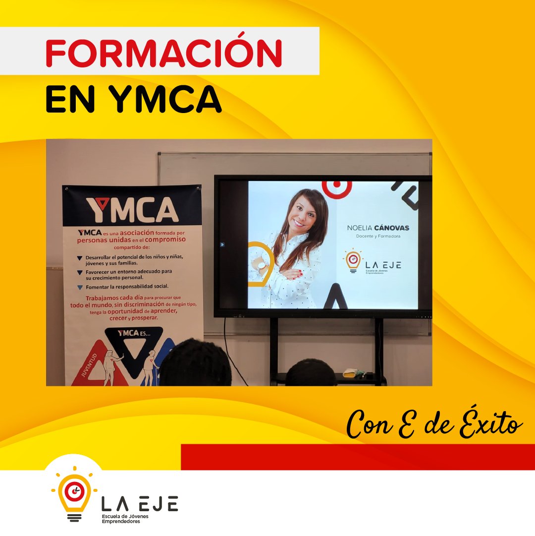 la_eje's tweet photo. 🎯 Ayer volvimos a las instalaciones de @ymcavalencia  con nuestro taller " Con E de éxito". Nos enorgullece formar y motivar a los jóvenes para que alcancen sus objetivos y despierten su potencial interior
#exito #SomosEJE #creatividad #FelizJuevesATodos #perseverancia #trabajo https://t.co/l66g55k6C0