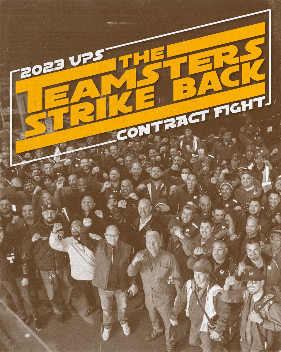 More than 350,000 <a href="/UPS/">UPS</a> #Teamsters are united and ready to strike back for the strong contract they have earned and deserve! 

#MayThe4thBeWithYou #1u