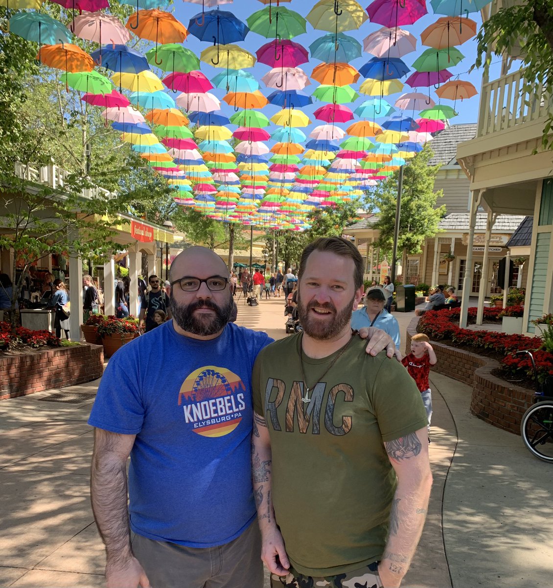 CoasterFiles's tweet image. We got two rides on Lightning Rod! Now we’re headed to Thunderhead and got distracted by these umbrella’s! @Dollywood is beautiful⚡️💖