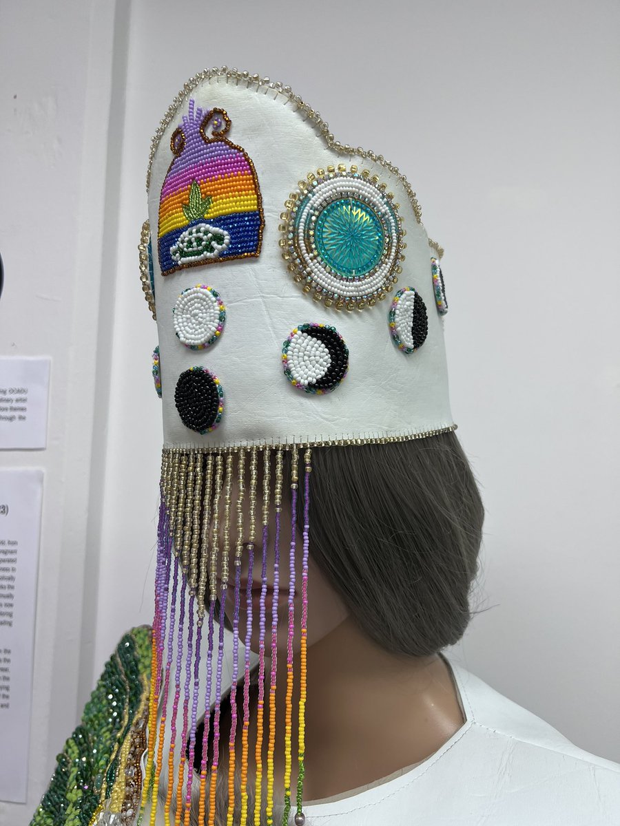 INVCatOCADU's tweet photo. We are extending a huge congratulations to Grace Point, winner of the 2023 INVC Medal. Grace’s work at Grad Ex, Tekariho:ken - Between Two Worlds engages Haudenosaunee embodied knowledge, body sovereignty, Indigenous research paradigms and land pedagogy. 💫 #GradEx108 @OCAD https://t.co/nxcnBKHyAG