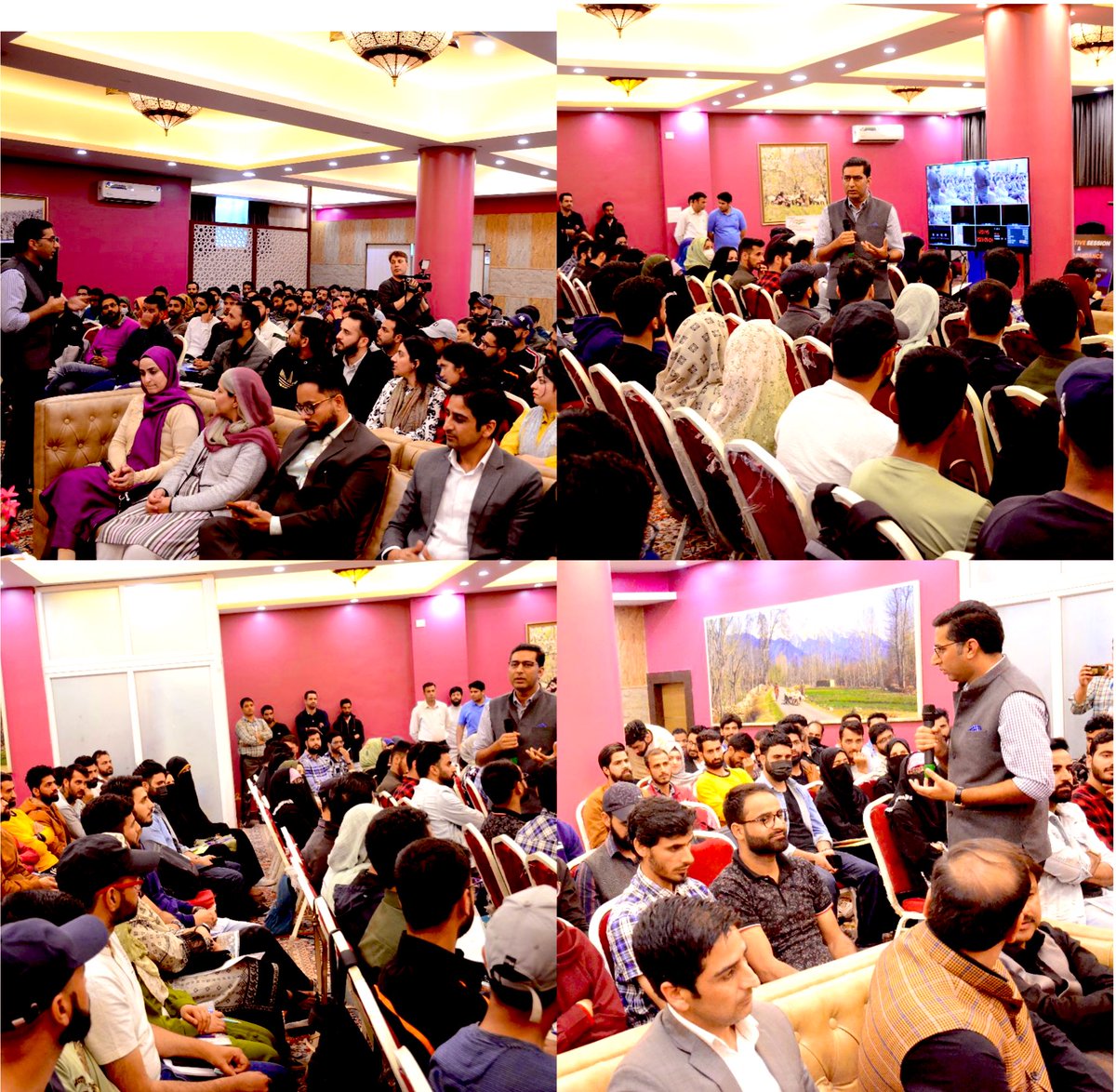 Great day with #Kashmir youth about career opportunities,feedback &amp; suggestions on #MissionYouth schemes for coaching, education &amp; scholarships. These talented, brilliant young people are a great hope for the future. Honoured to be a part of their journey. Wishing them happiness!